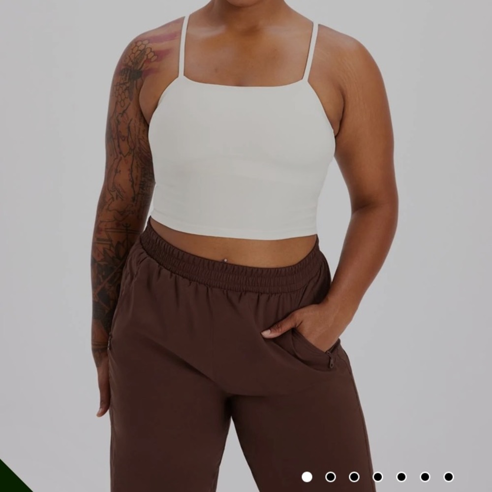 Girlfriend Collective Ivory Devon Compressive Cami Size L